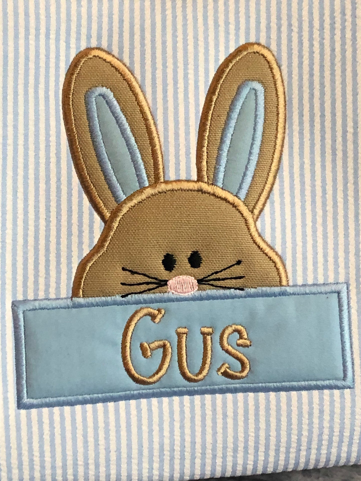 Easter Basket with Bunny and Name