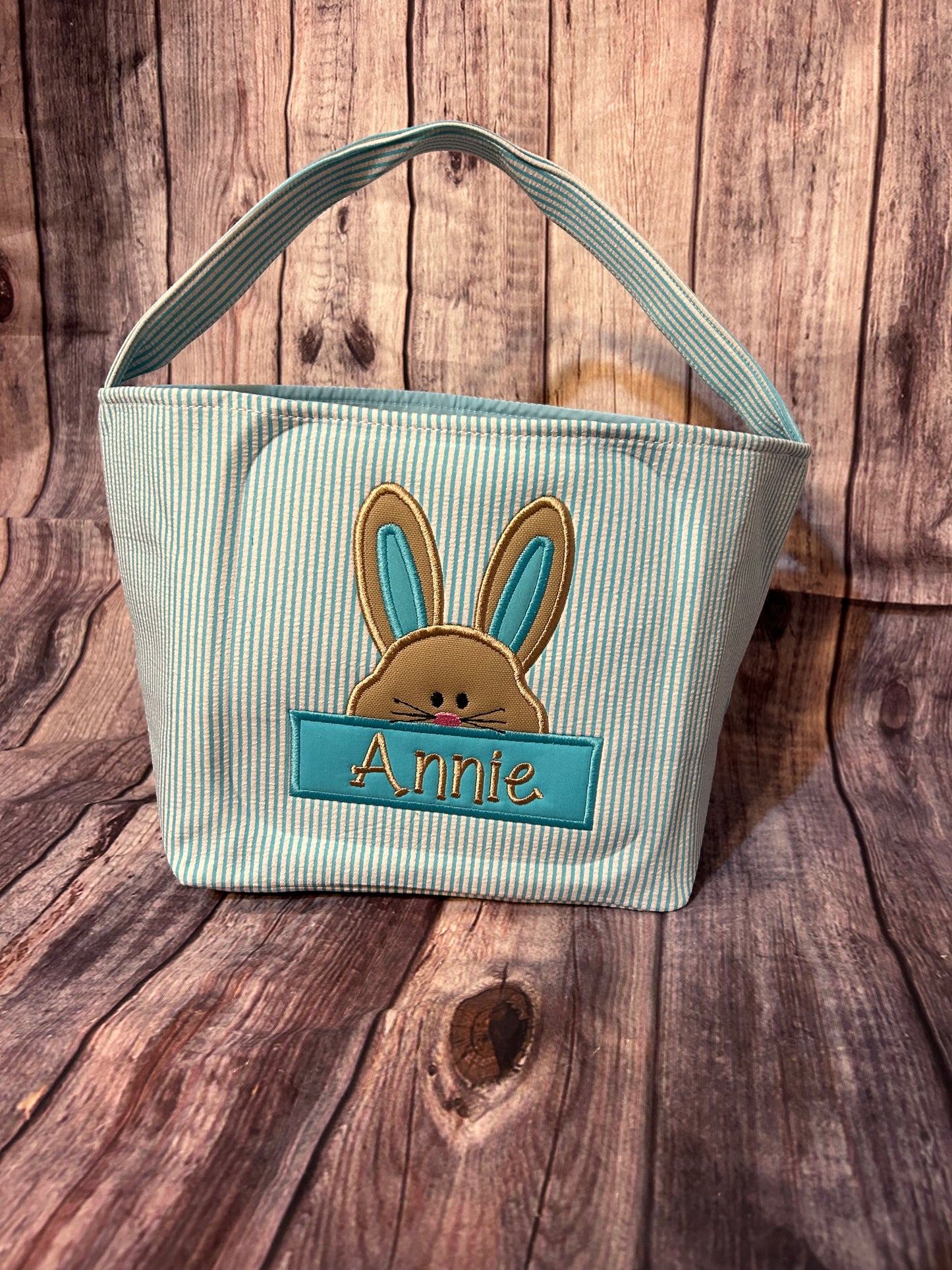 Easter Basket with Bunny and Name
