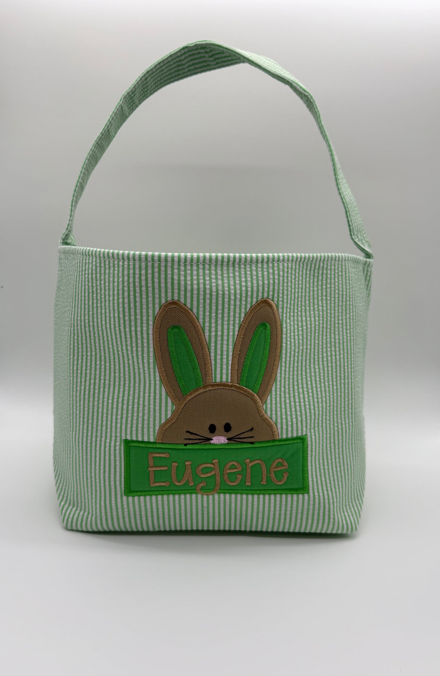 Easter Basket with Bunny and Name