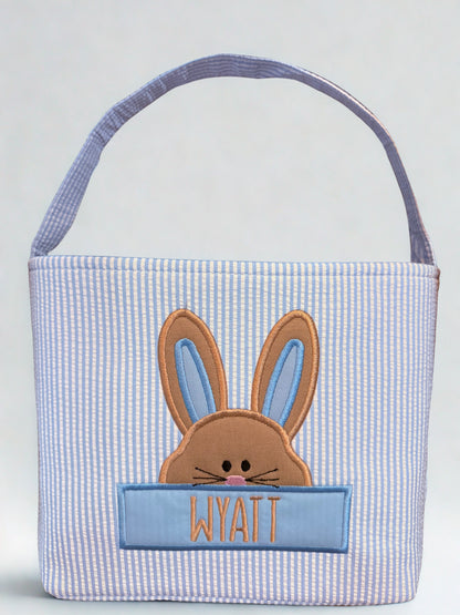 Easter Basket with Bunny and Name