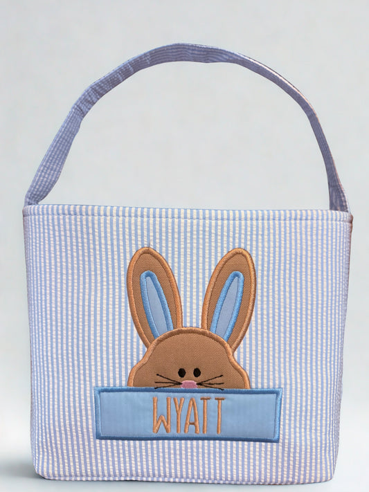 Easter Basket with Bunny and Name