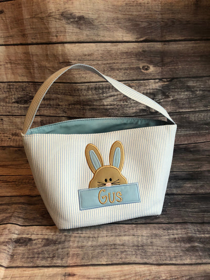 Easter Basket with Bunny and Name
